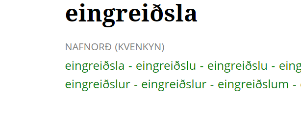 Eingreiðslur samkvæmt kjarasamningum