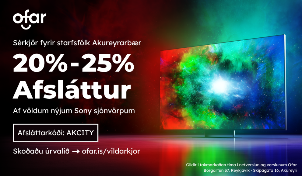 Vildarkjör á nýjum Sony sjónvörpum hjá Ofar