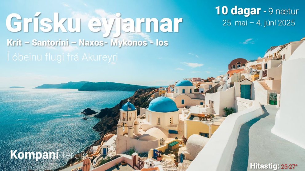 Ferðatilboð til Grikklands með Kompaníferðum