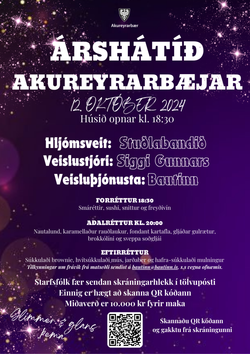 Skráning er hafin á árshátíð Akureyrarbæjar