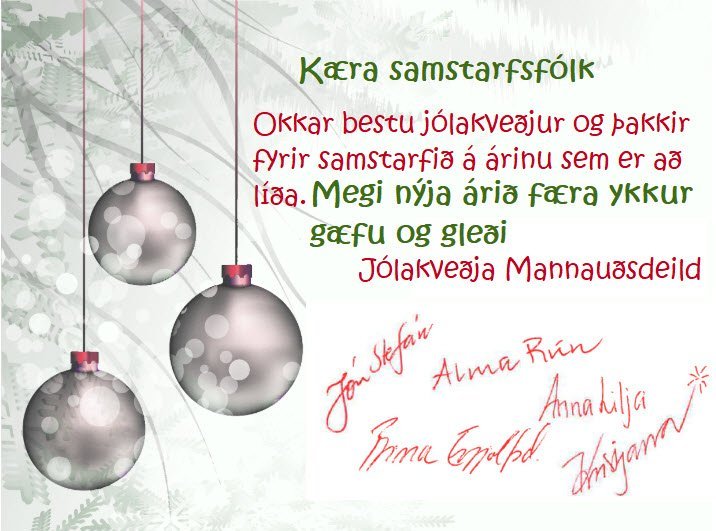 Jólakveðjur frá vinnustöðum Akureyrarbæjar