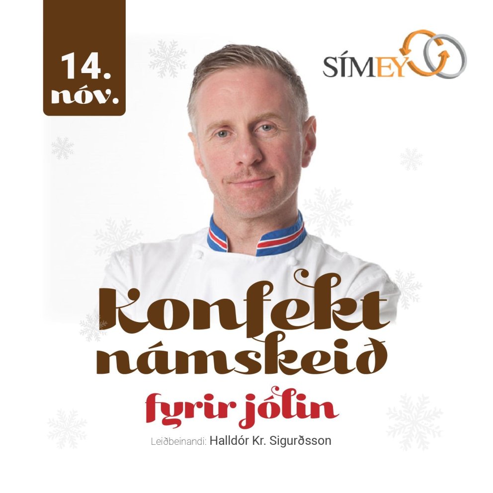 Konfektnámskeið fyrir jólin hjá Símey