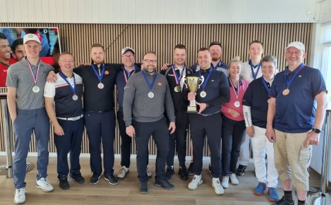 Stórglæsilegir þátttakendur í NORAK starfsmannagolfmót Akureyrarbæjar og Norðurorku.