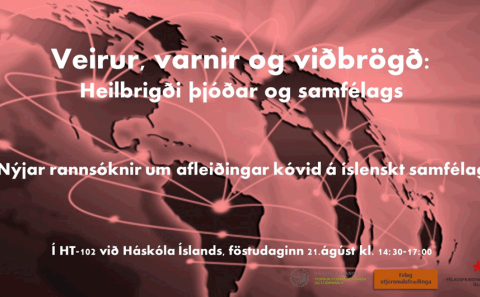 Veirur, varnir og viðbrögð: Heilbrigði þjóðar og samfélags  21. ágúst, kl. 14.30-17.00 - Streymt ver&hellip;