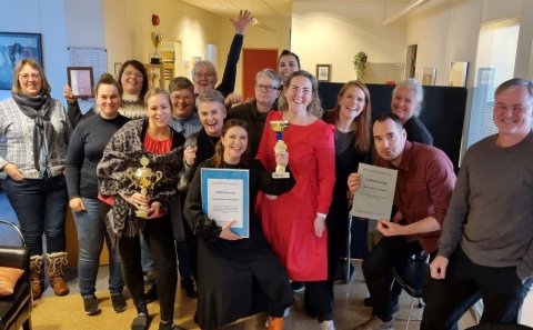 Skrifstofa fræðslu- og lýðheilsusviðs hafnaði í 2. sæti í sínum flokki á landsvísu. Húrra!